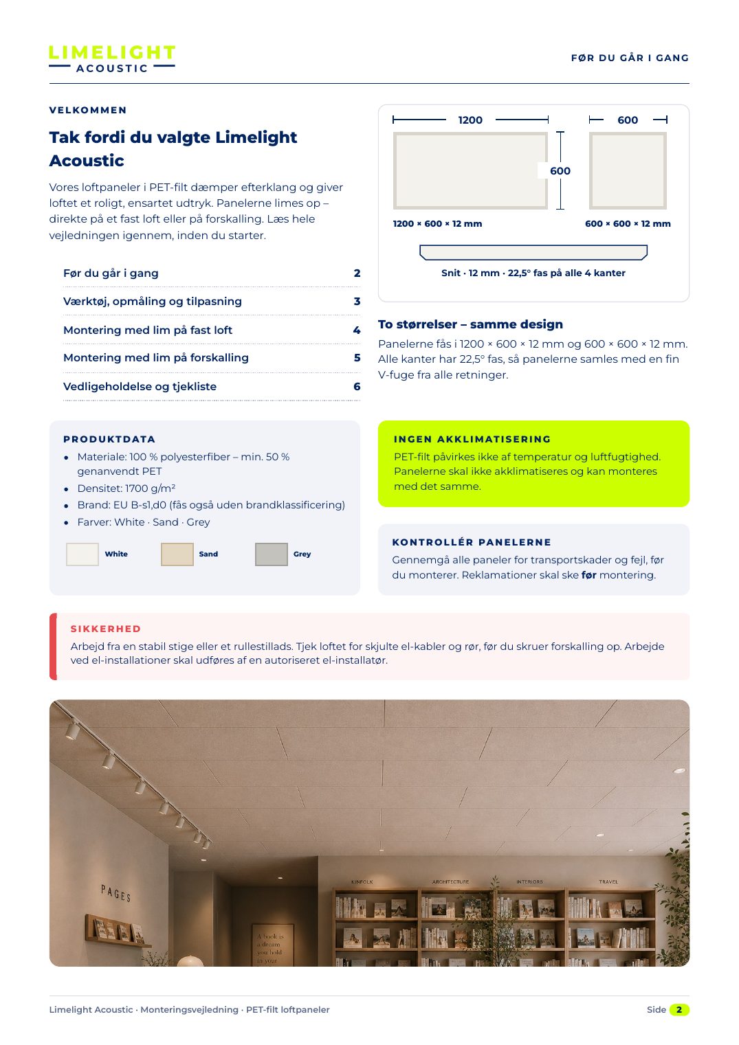 FØR DU GÅR I GANG · VE L KO M M E N · 1200